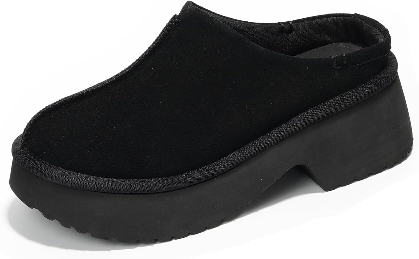 Project Cloud Genuine Leather Clogs for Women with Memory Foam