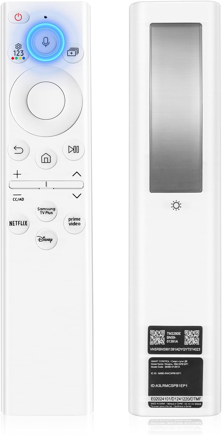 Solar Voice Remote for Samsung TVs with Apps & Search