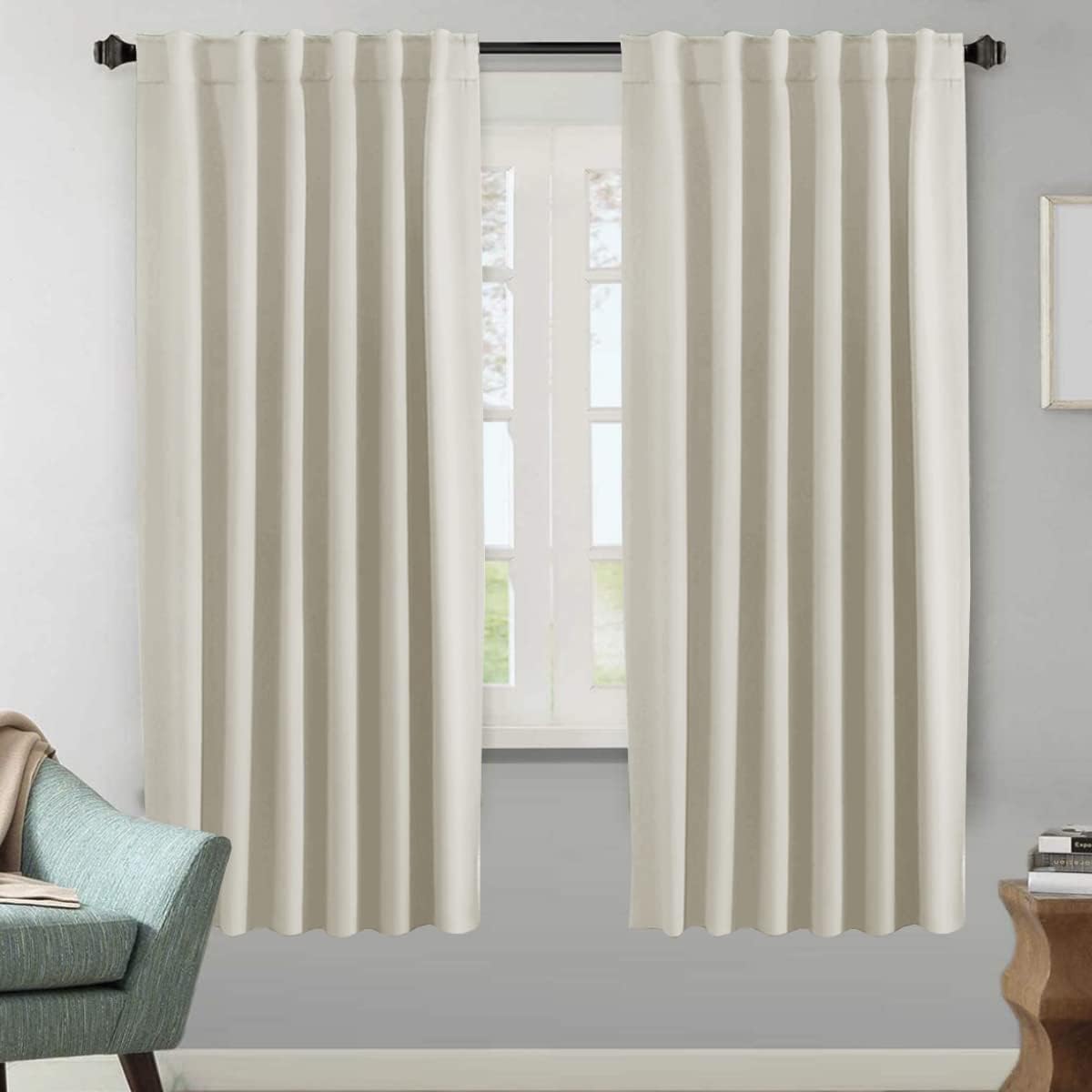 H.VERSAILTEX Light Reducing Curtains for Room Darkening Privacy