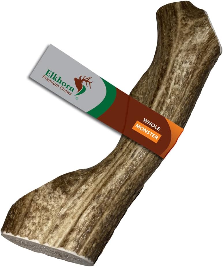 Monster Whole Premium Grade Elk Antler for Dogs - 90+ lb Chew