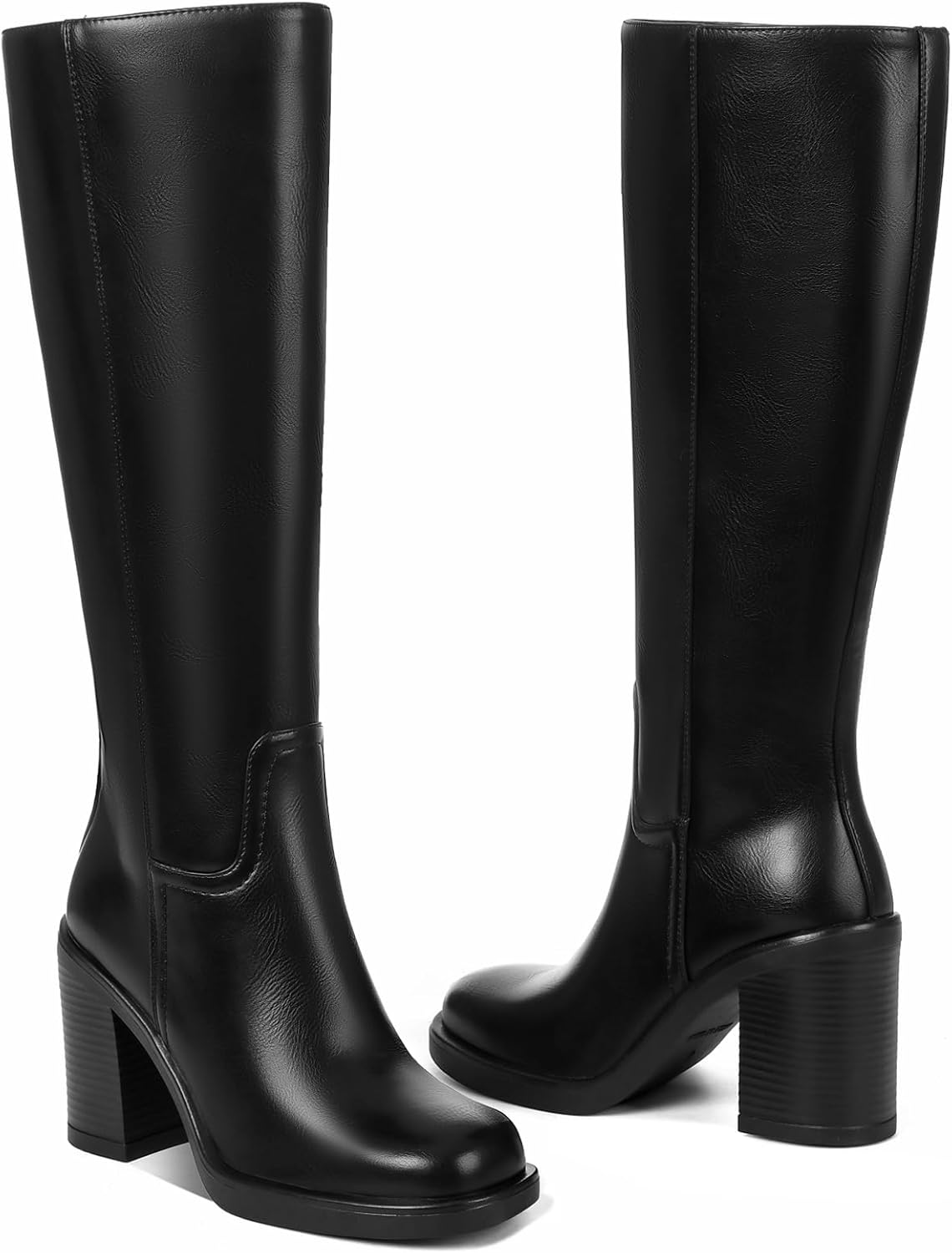 CYNLLIO Knee High Boots for Women with Chunky Heel Style