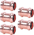 EZ-FLUID 1 in Press Slip Coupling No Stop - Heavy Duty Copper