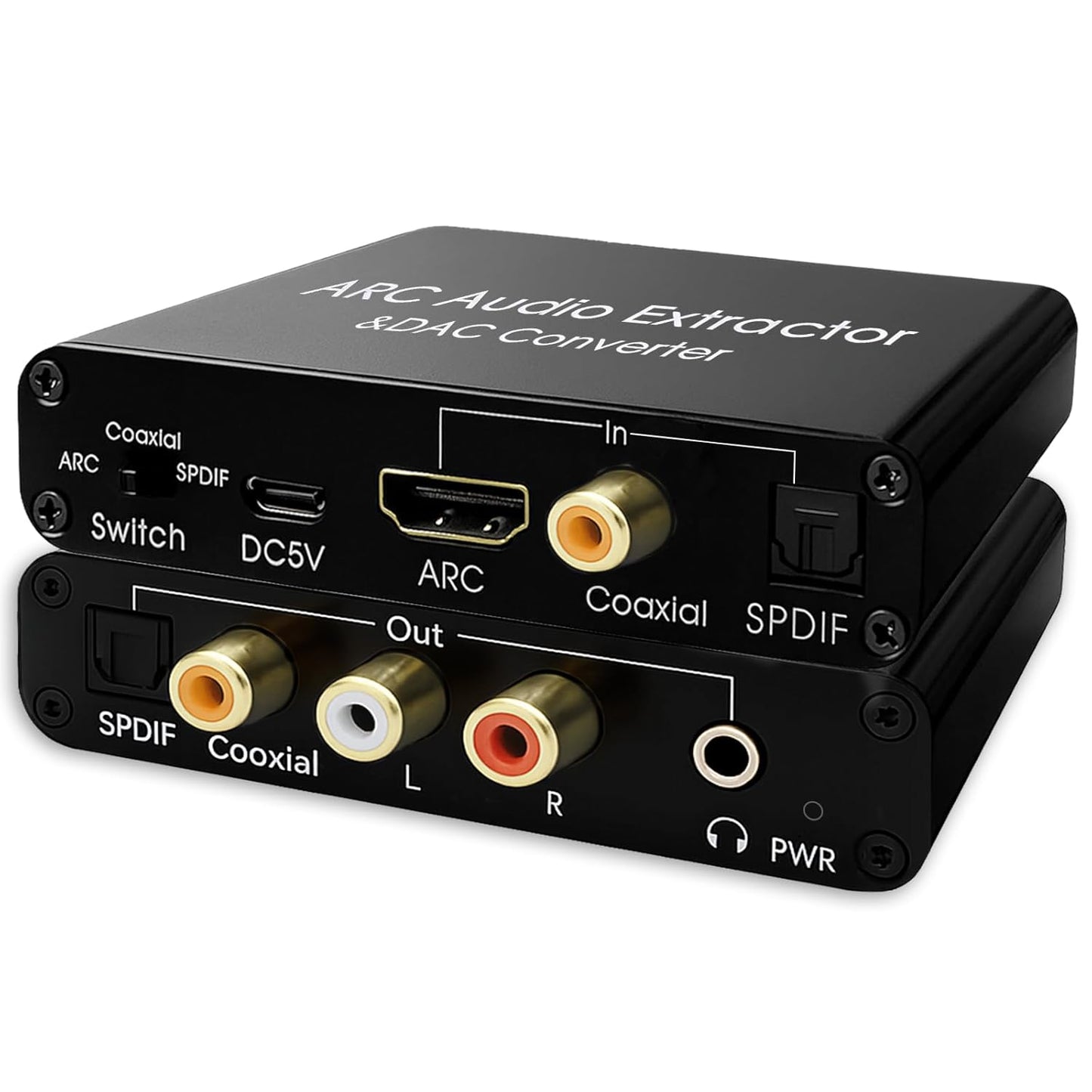 HDMI ARC Audio Extractor for Clear Sound with Multiple Outputs