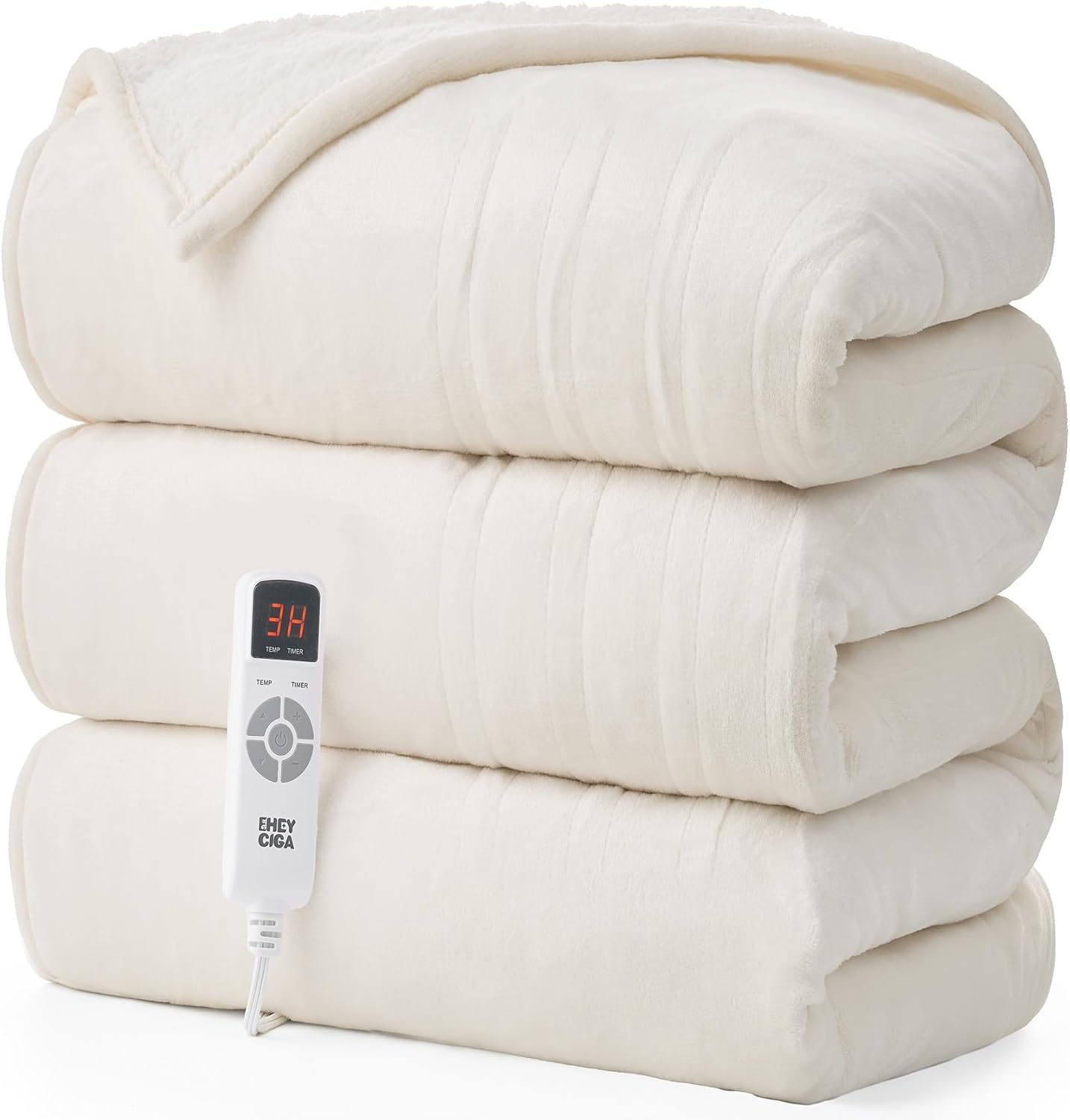 EHEYCIGA Heated Blanket Electric Blanket Twin for Cozy Warmth