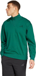 adidas Men's All Szn Fleece Quarter-Zip Crewneck Sweatshirt - All-Day