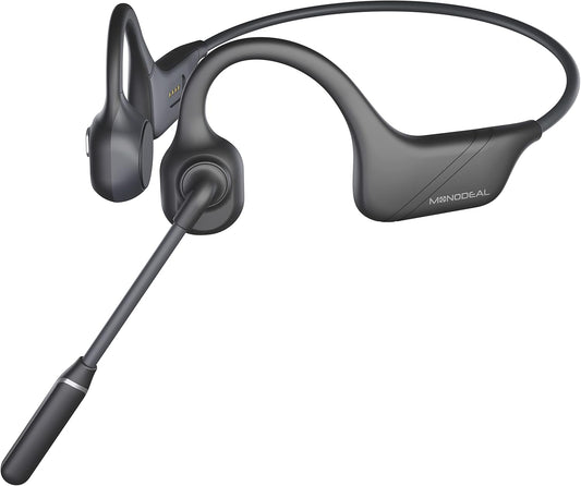 Bone Conduction Headphones with Mic for Work and Driving