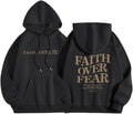 Faith Over Fear Hoodie Christian Sweatshirt - Soft Fleece Pullover