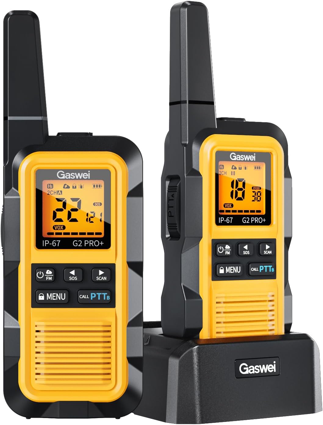 G2pro+ Waterproof Floating Heavy Duty Walkie Talkies for Adults