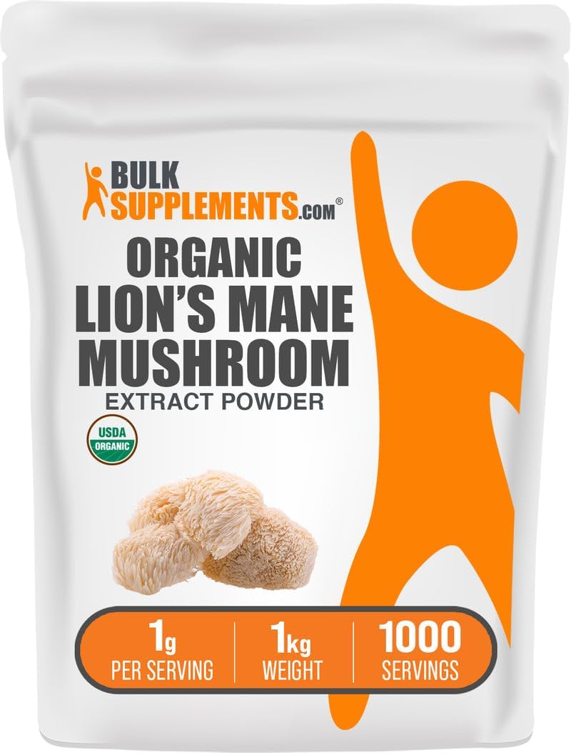 Organic Lion's Mane Mushroom Extract Powder for Wellness Boost
