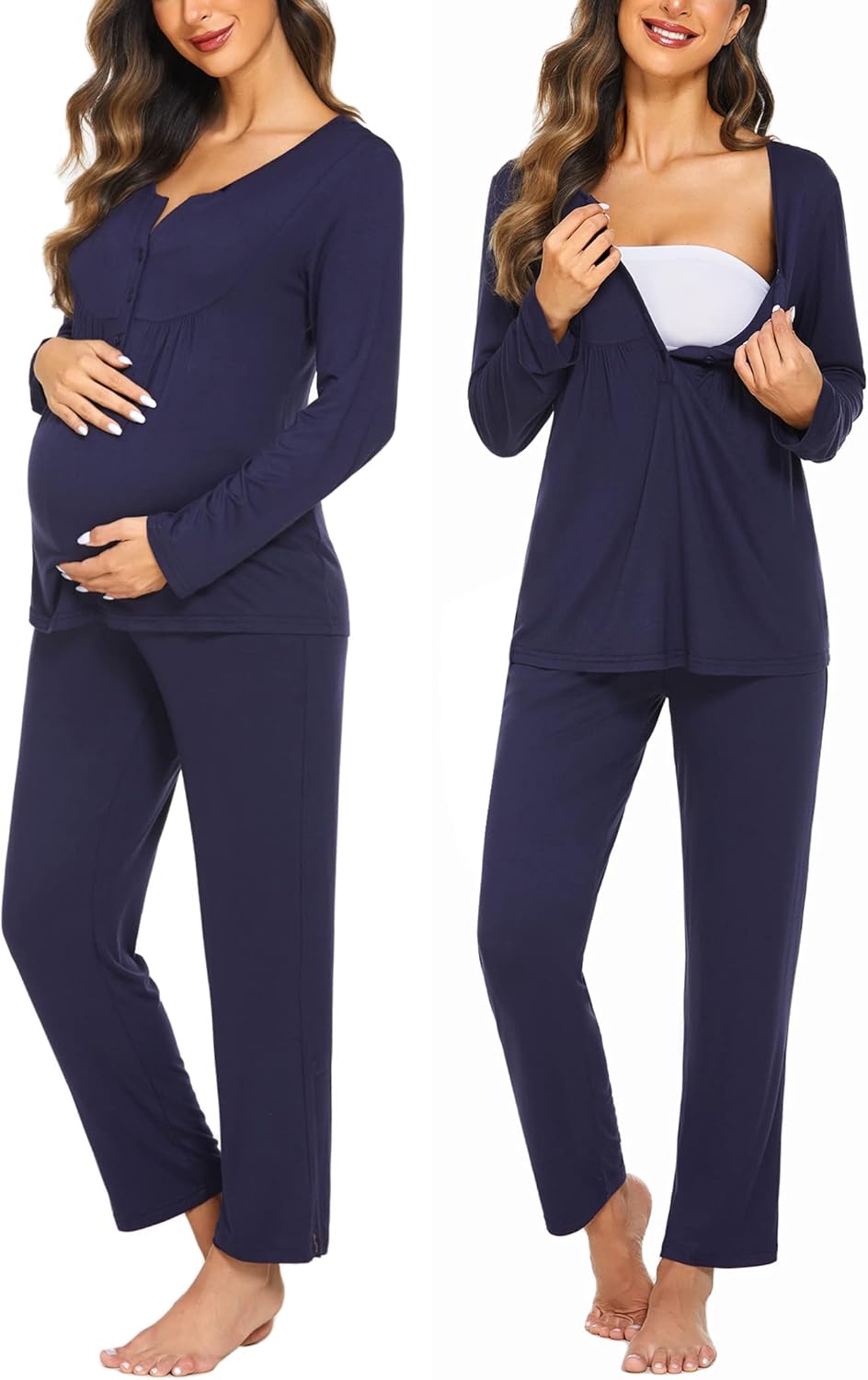 Ekouaer Maternity Nursing Pajama Sets for Comfort and Style
