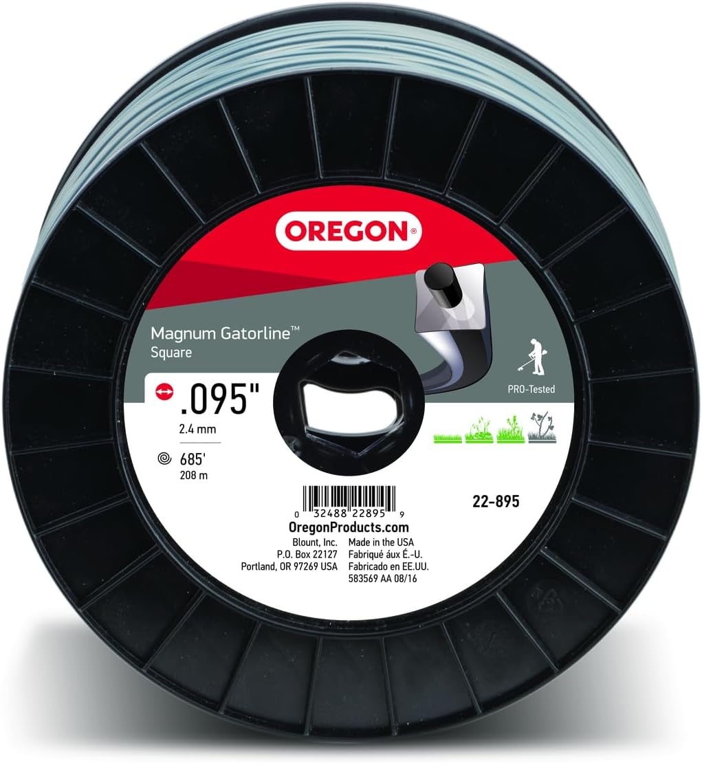 Oregon Magnum Gatorline 095 Trimmer Line for Heavy Duty Use