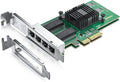 1000Mbps Gigabit Ethernet Converged Network Adapter - Quad RJ45 PCIe