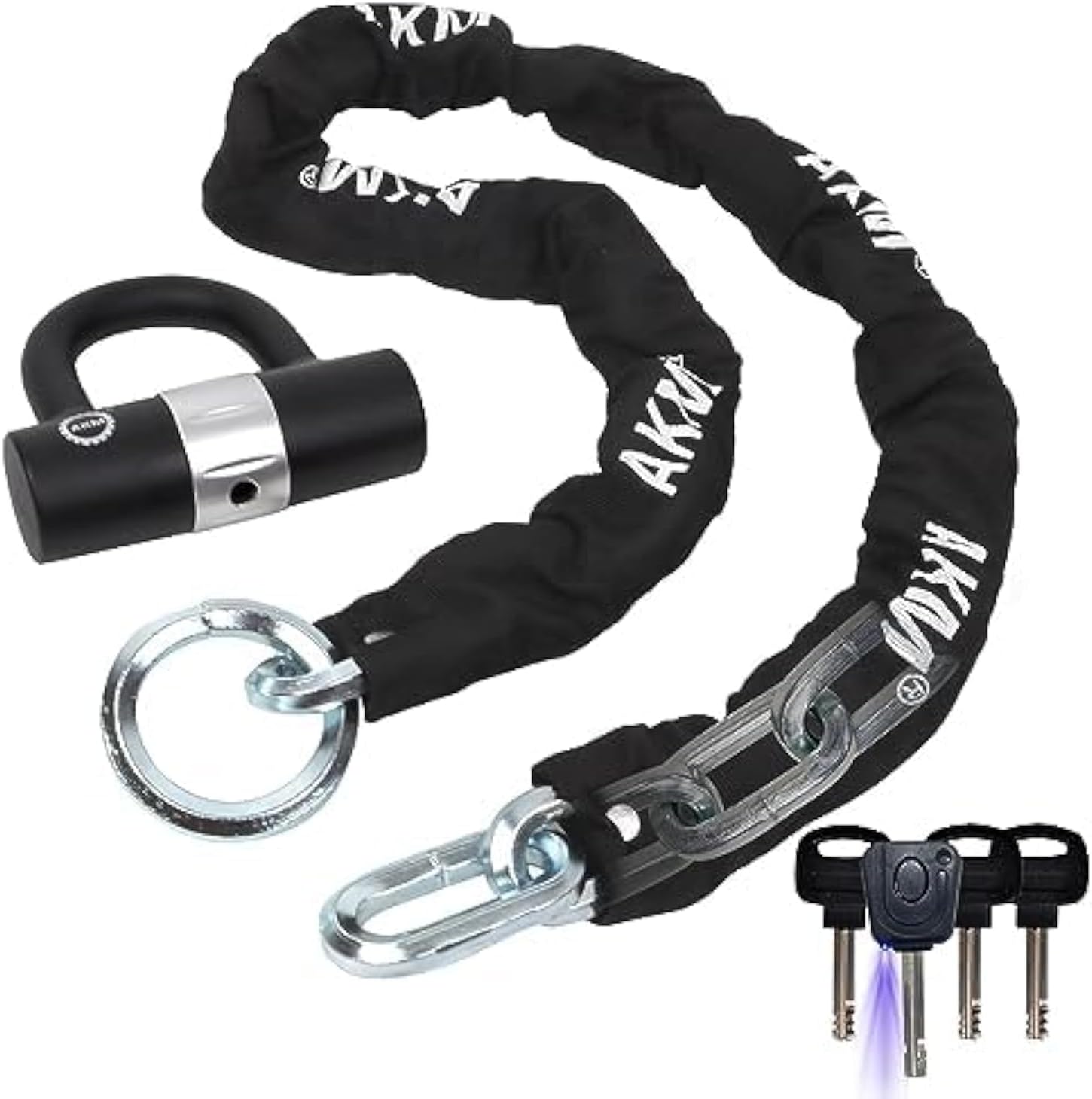 AKM Motorcycle Chain Lock 150cm Heavy Duty Anti-Theft Security
