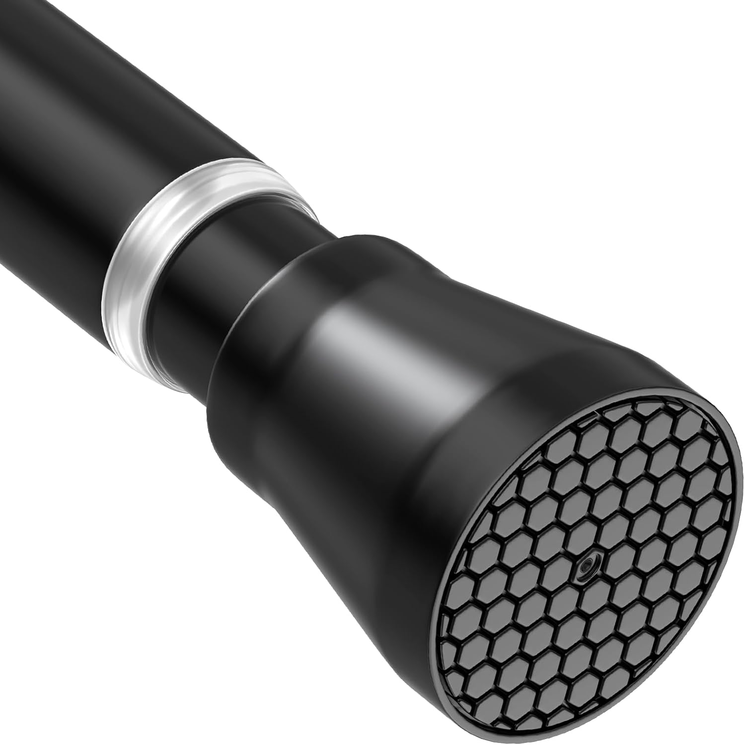 Adjustable Black Tension Curtain Rod - No Drilling Needed! Versatile 33-59 by MEXAU