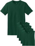Mens Tall 100% Cotton Crew Neck Undershirts Multipack - Tagless Fit