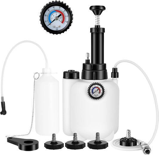 Brake Bleeder Kit with 3L Pump for Easy One-Person Operation