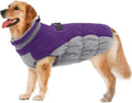 Pitbull Purple Dog Coat 2XL - Warm Waterproof Fleece Vest