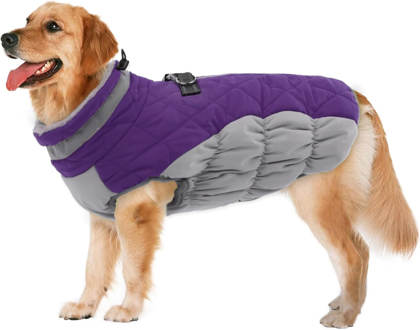 Lelepet Dog Coat Waterproof Winter Jacket for Large Dogs