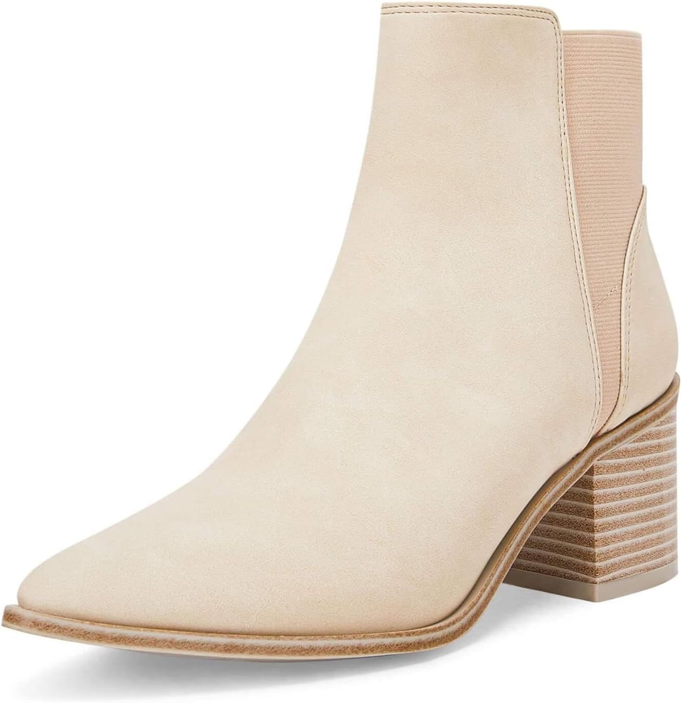 Coutgo Womens Pointed Toe Ankle Boots for Stylish Comfort