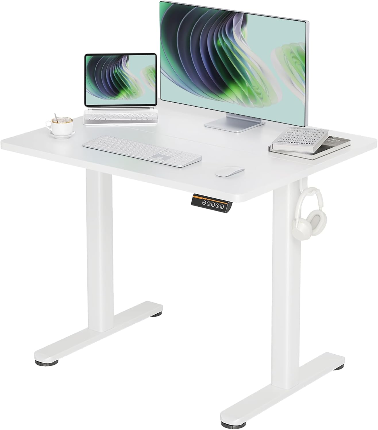 Claiks Electric Height Adjustable Stand Up Desk for Home Office