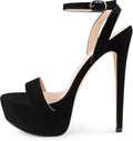 MERUMOTE Women's Platform Heels Sky High Heel Sandals - Sexy Party