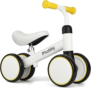 Baby Balance Bike for 1 2 3 Years Old with Adjustable Seat