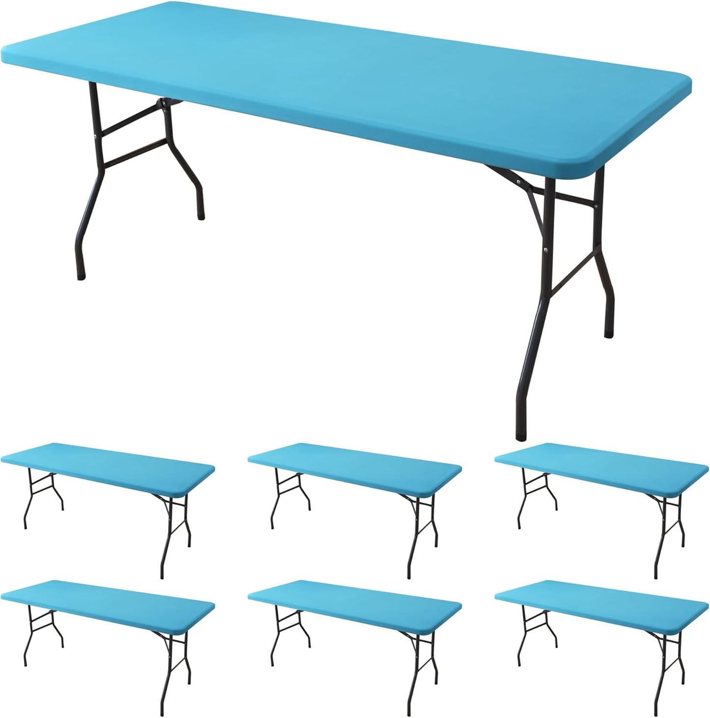 Spandex Table Cover for 6 Foot Rectangle Tables by Enjoyidea