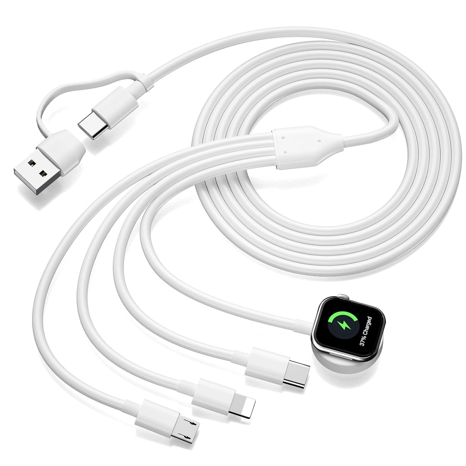 Universal 4-in-1 Multi Charger - Charges Apple Watch & More!