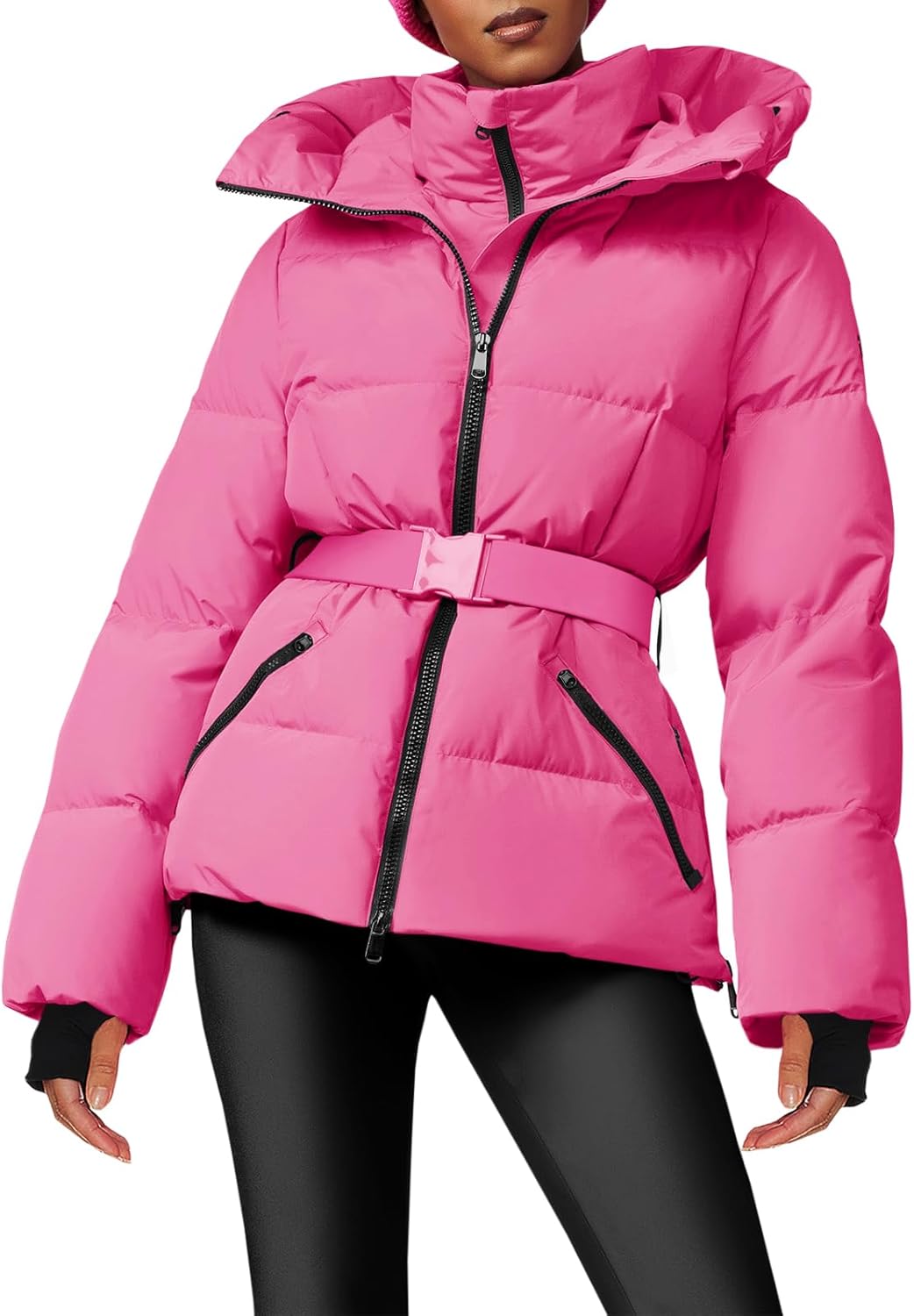 Fisoew Women's Warm Ski Jacket - Windproof & Waterproof