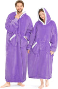 L'AGRATY Cozy Oversized Hoodie Blanket - Purple