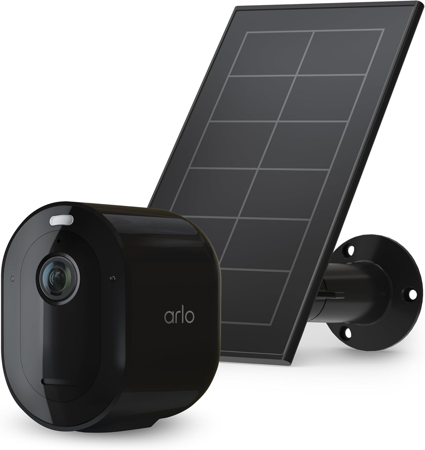 Arlo Pro 5S Spotlight Security Camera Bundle with Solar Panel
