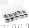VIPMOON 500Pcs Fishing Hooks Set - Compact 10-Size Assortment