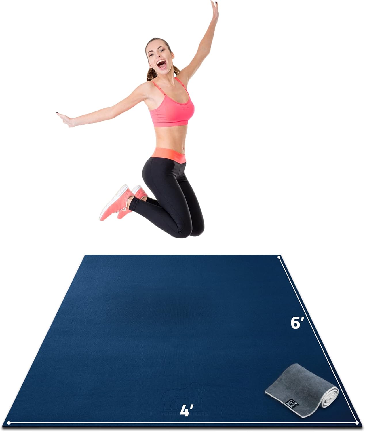 Gorilla Mats Premium Large Exercise Mat for Home Gym Flooring