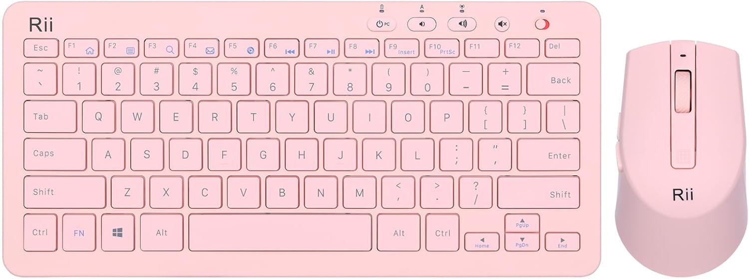 Ultra-Slim Wireless Keyboard and Mouse Combo - Efficient Office Setup