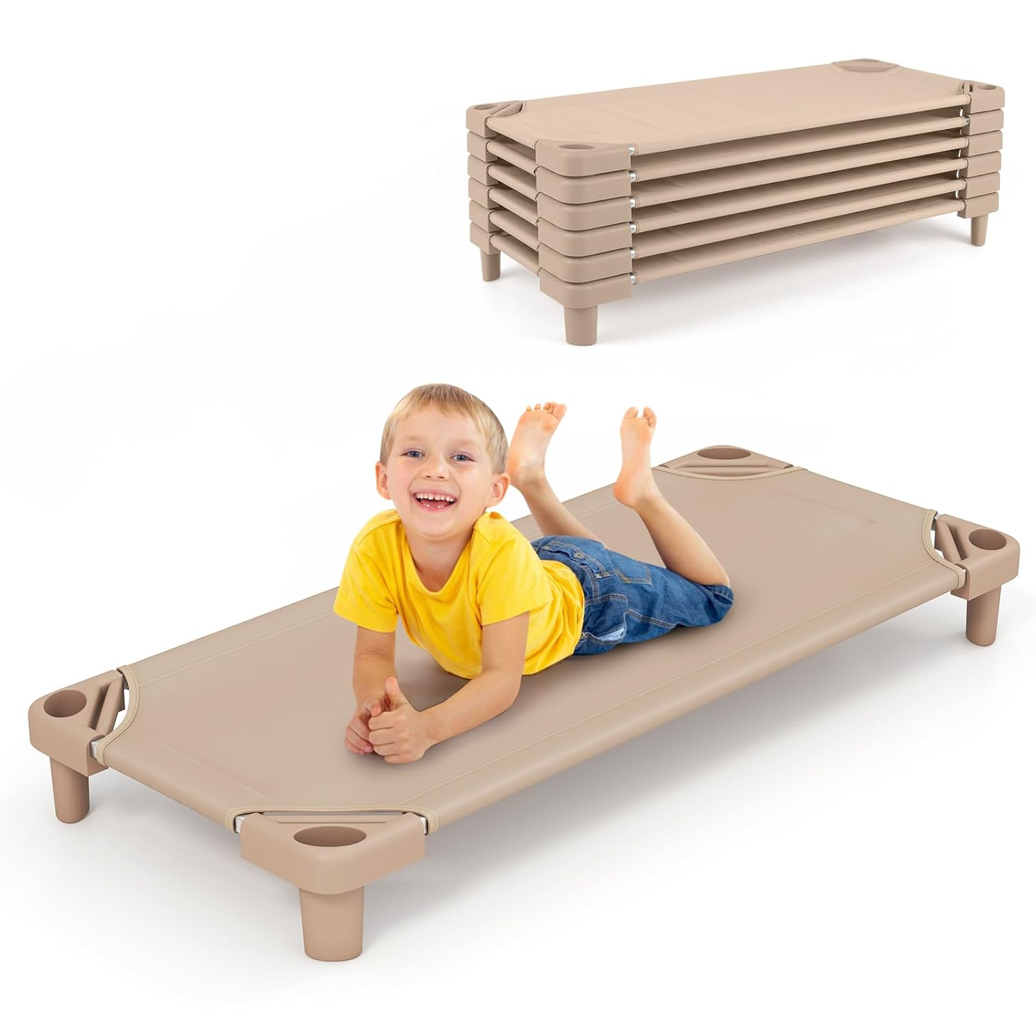 Costzon Stackable Kids Naptime Cot for Comfortable Sleep