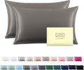 Silk Pillowcase for Hair and Skin King Set of 2 - Smooth, Cool Sleep