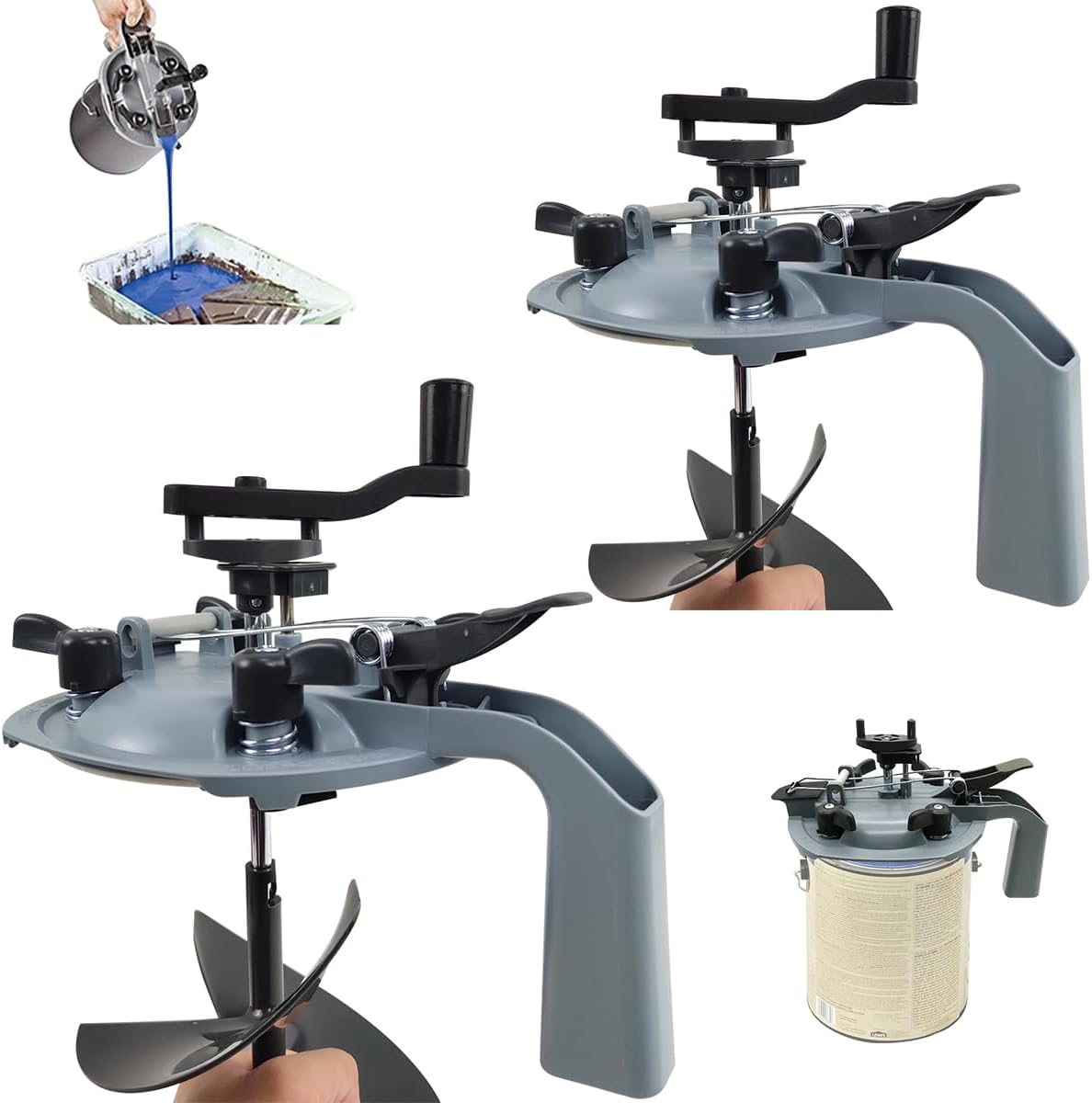 2 PCS 4L Mixing Mate Paint Lid Kit for Easy Stirring and Pouring