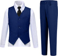 Boys Suits Slim Fit 4 Piece Formal Tuxedo Set for Toddler - Classic