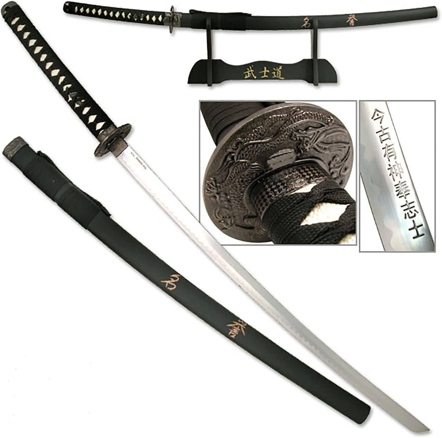Last Samurai Japanese Sword-Katana Honor with Free Stand Included
