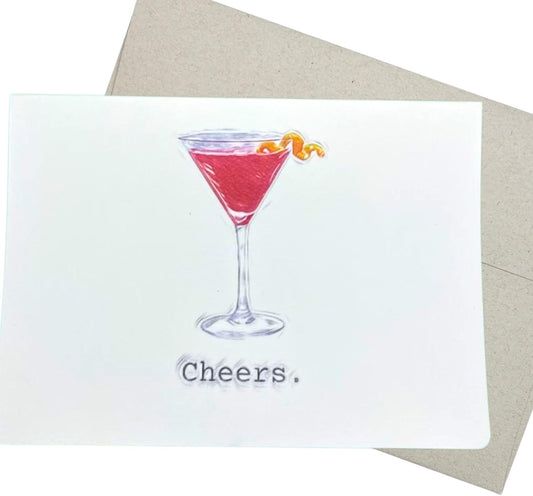 Cosmopolitan Greeting Card - Elegant & Versatile (7x5, Blank Inside)