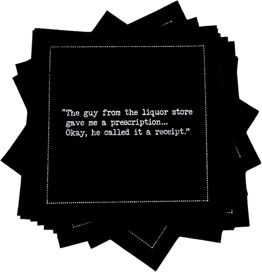 Five Star Black Cotton Cocktail Napkins for Elegant Events