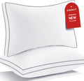 Premium Pillows Queen Size Set of 2 - Fluffy Support for Neck Pain