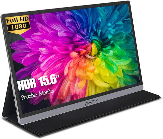 Ultra-Thin AYY 15.6 Full HD Portable Monitor - Gaming & Travel Ready