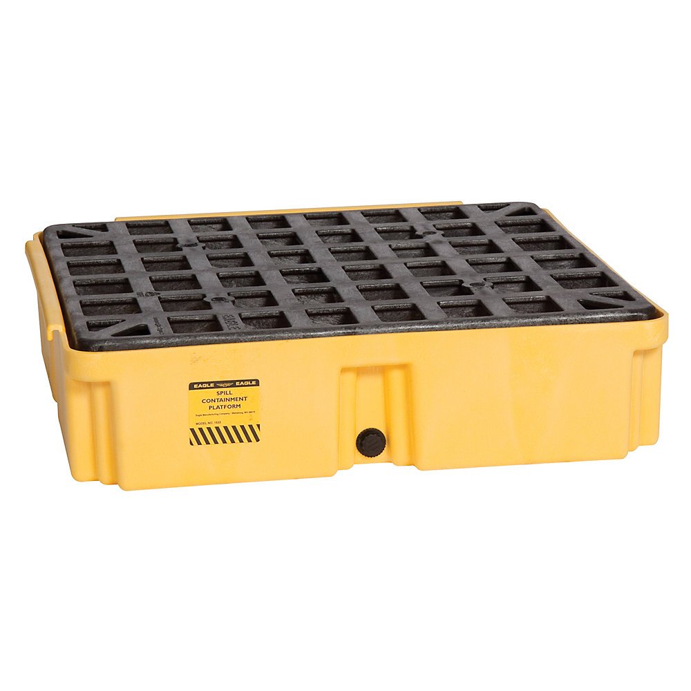Eagle One Drum Modular Spill Platform with Drain for Safety