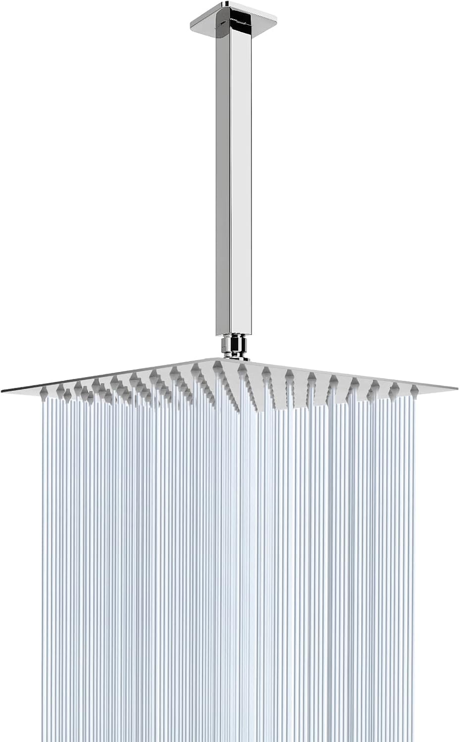 NearMoon Rain Shower Head - 8 Inch Ceiling Mount Chrome Finish