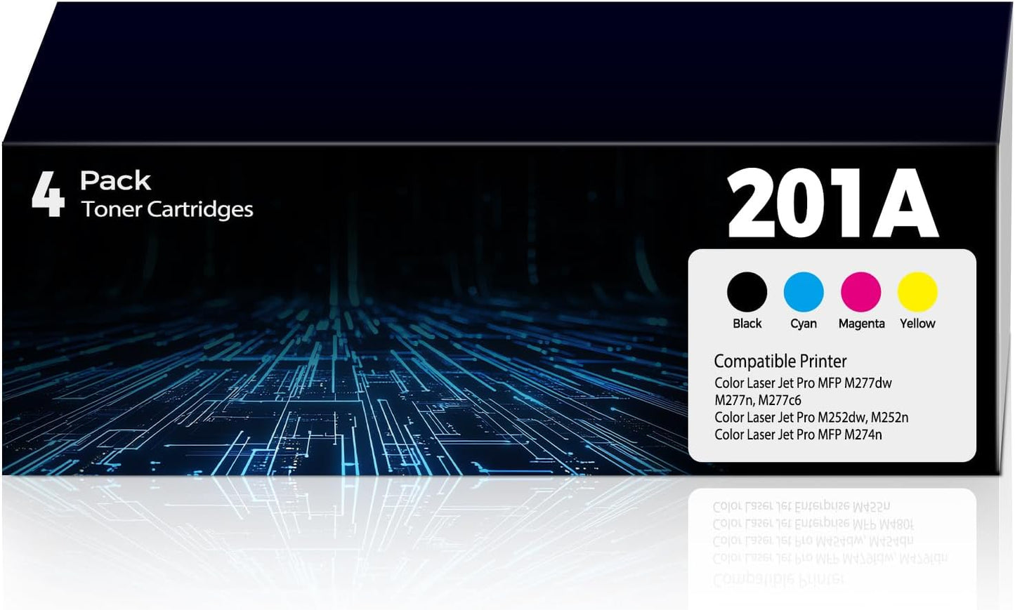 201A Toner Cartridges for HP Color Laser Jet Pro MFP Series