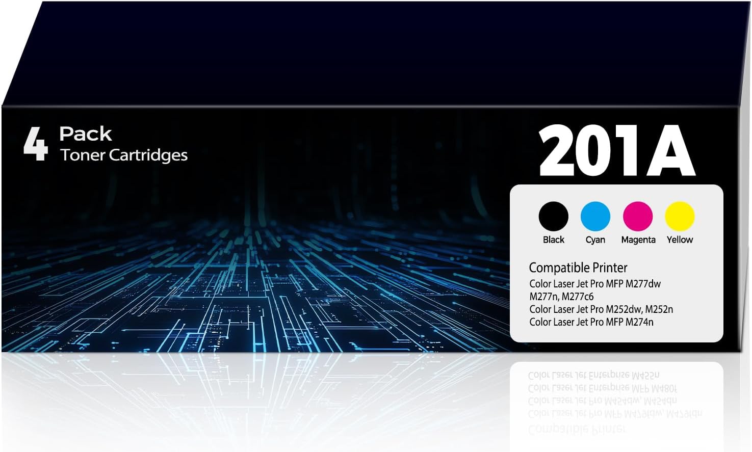 201A Toner Cartridges for HP Color Laser Jet Pro MFP Series