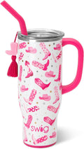 30oz Mega Mug Tumbler with Handle and Straw - Lets Go Girls