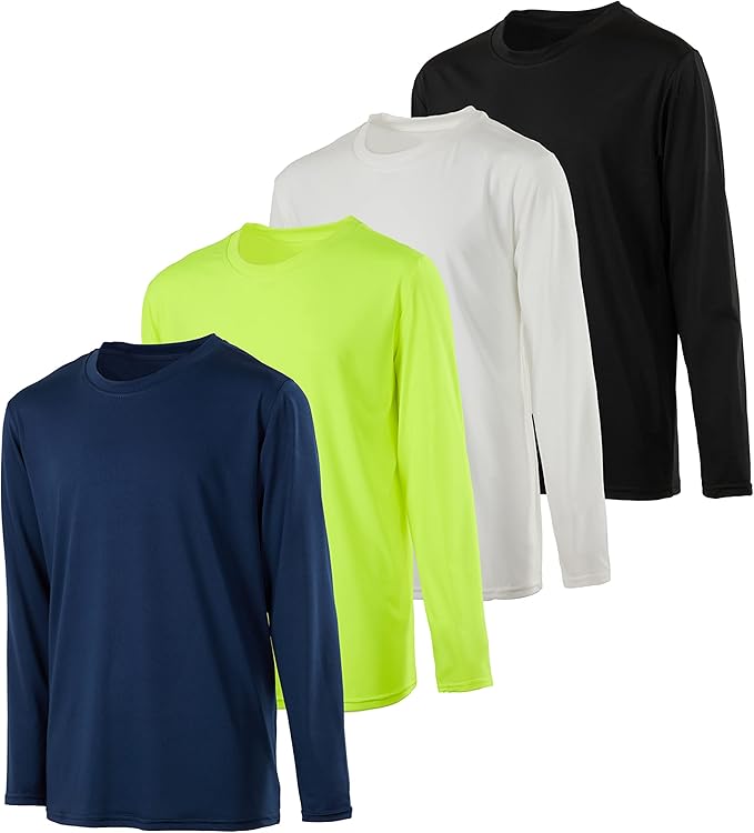 Real Essentials Youth Dry-Fit Long-Sleeve T-Shirt 4 Pack Review