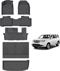 AIPOIL Floor Mats & Cargo Liner Set for 2009-2015 Honda Pilot